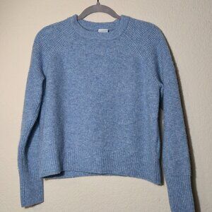 Cielo Soft Knit Pullover Sweater S - Light Blue Recycled Wool Blend Eco-Soft  Li